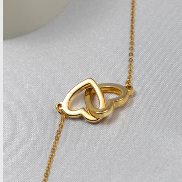 Charter Club Interlocking Heart Bracelet – Sterling Silver Adjustable - Picture 5 of 5